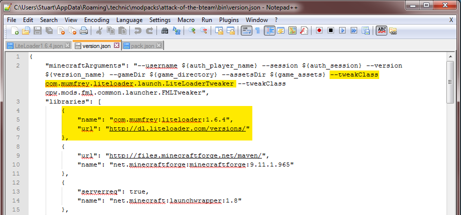 Adding Liteloader To A Technic Modpack Client 1 6 X Stickypiston Hosting