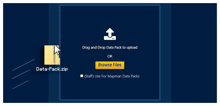 Uploading a Data Pack