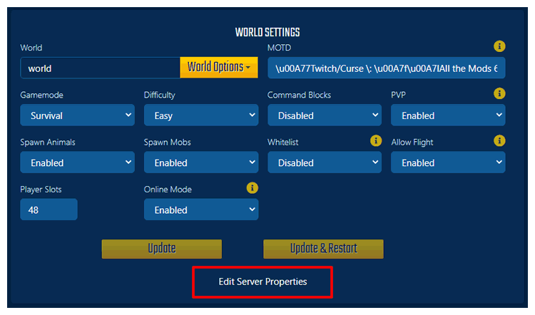 How To Edit The Server Properties File Stickypiston Hosting