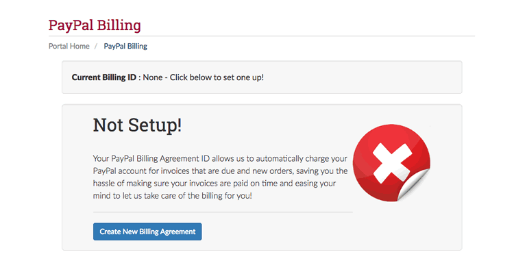 Setup PayPal Billing Agreement