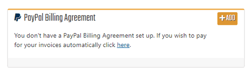 Add PayPal Billing Agreement