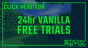 StickyPiston Minecraft Hosting Free Vanilla Trials