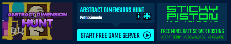Play Abstract Dimension Hunt on a Minecraft minigame server