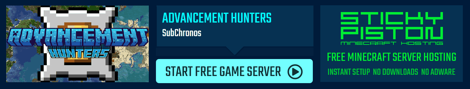Advancement Hunters 🇬🇧/🇪🇸/🇨🇳 Minecraft Map
