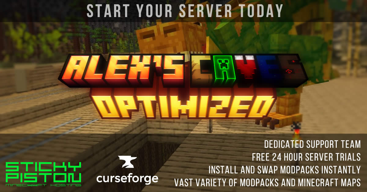 Curse : Alex’s Caves Optimized Server Hosting
