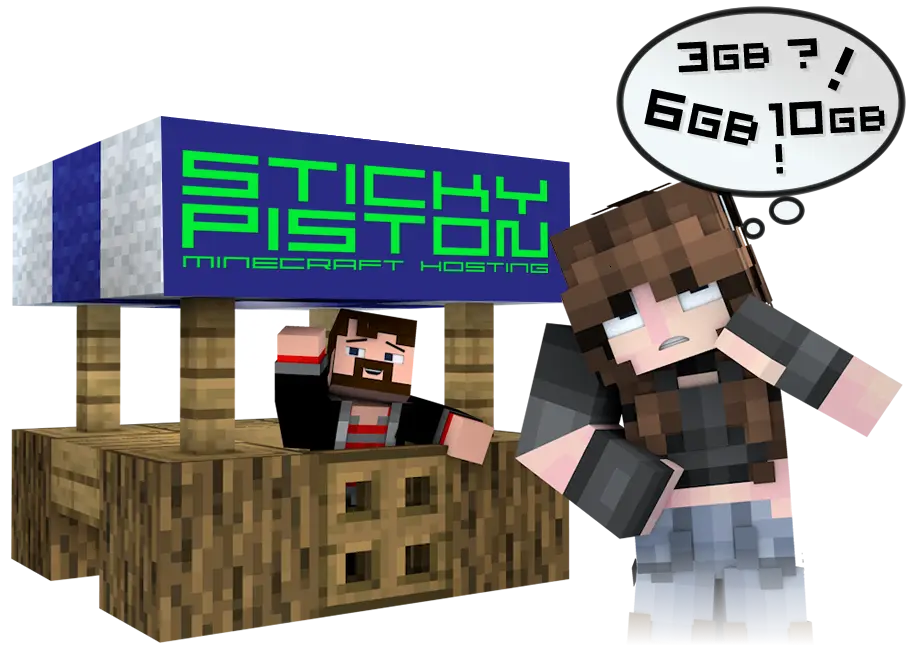We'll help you choose the perfect amount of RAM for your server, making it the best Minecraft server