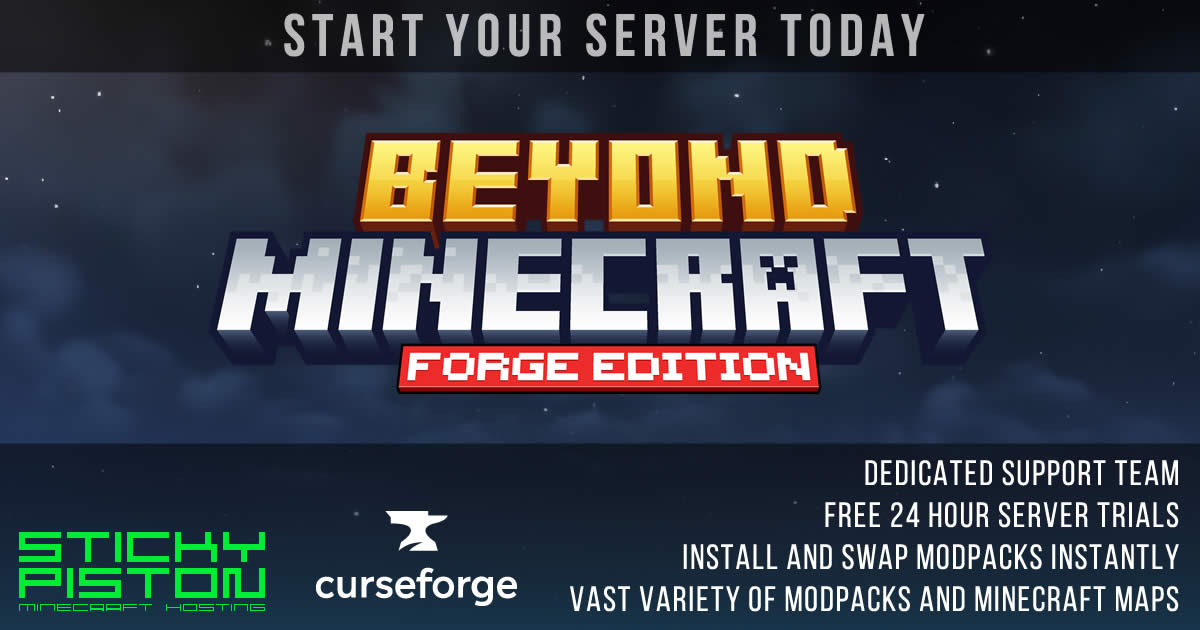 Beyond Minecraft [Forge] Server Hosting