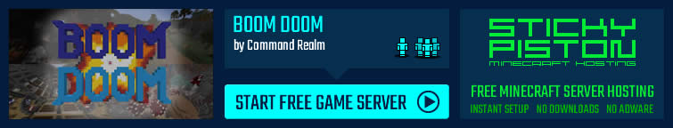 Play Boom Doom on a Minecraft map game server