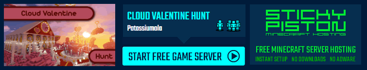 Play Cloud Valentine Hunt on a Minecraft minigame server