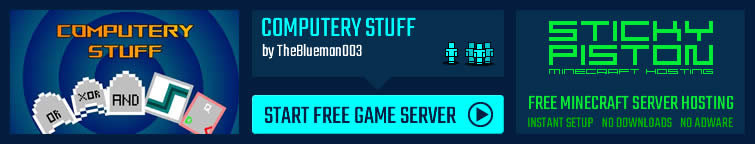 Play Computery Stuff on a Minecraft map game server