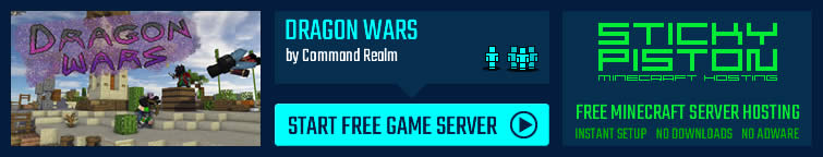 Play Dragon Wars on a Minecraft map game server