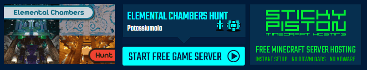 Play Elemental Chambers Hunt on a Minecraft minigame server