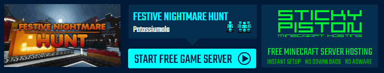Play Festive Nightmare Hunt on a Minecraft minigame server