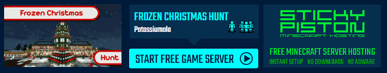 Play Frozen Christmas Hunt on a Minecraft minigame server