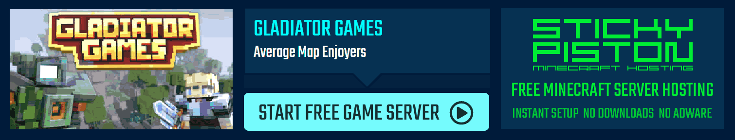 Play Gladiator Games on the StickyPiston Trials