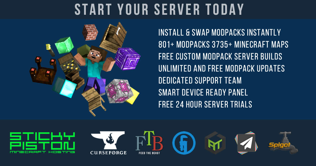 Minecraft Server Hosting Stay Crafty With Stickypiston Hosting Images, Photos, Reviews