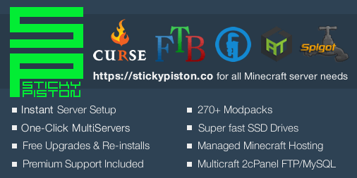 Minecraft Server Hosting Only - StickyPiston Hosting USA 