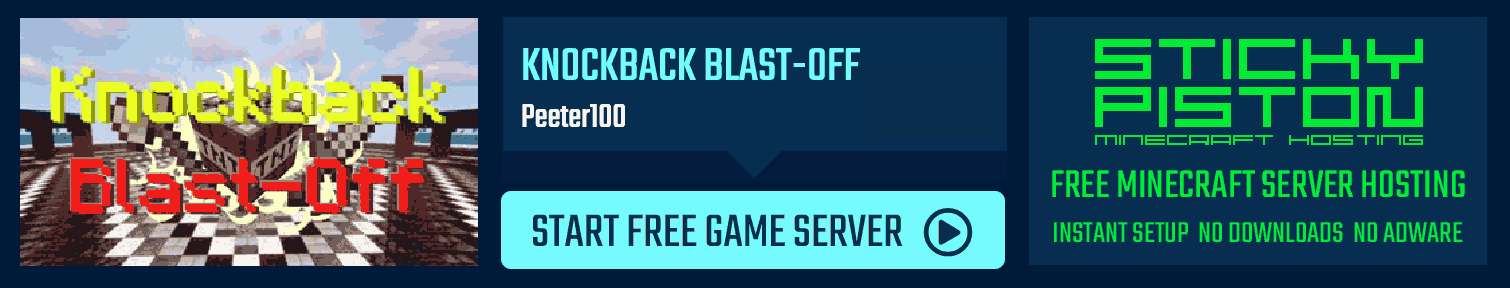 Knockback Blast-Off Minecraft Map