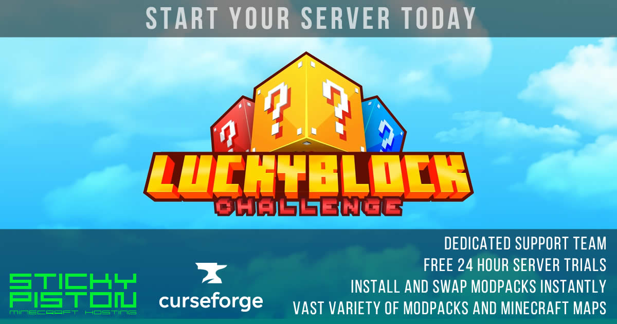 What modpack has Lucky Blocks?