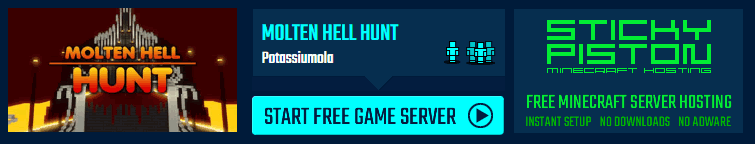 Play Molten Hell Hunt on a Minecraft minigame server
