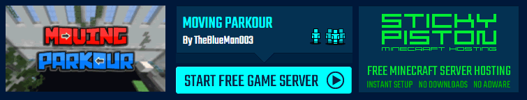 Play Moving Parkour on a Minecraft minigame server