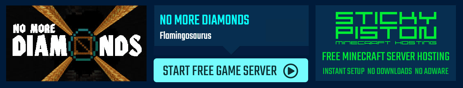 Play No More Diamonds on a Minecraft minigame server