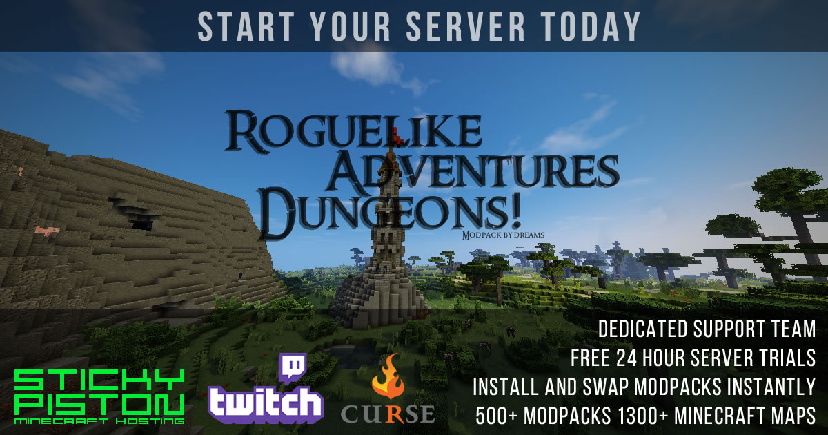 Roguelike Adventures And Dungeons Server Hosting Rental Stickypiston Images, Photos, Reviews
