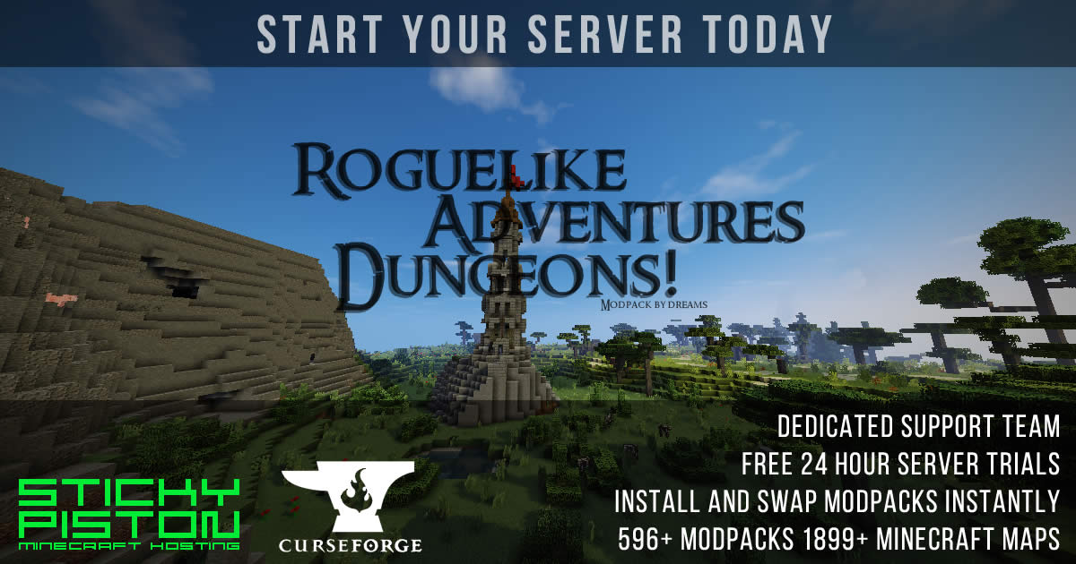 Roguelike Adventures And Dungeons Server Hosting Rental Stickypiston