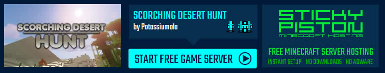 Play Scorching Desert Hunt on a Minecraft map game server