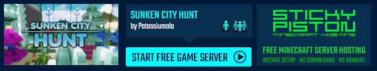 Play Sunken City Hunt on a Minecraft map game server