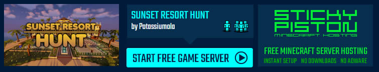 Play Sunset Resort Hunt on a Minecraft map game server