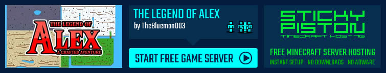Play The Legend of Alex on a Minecraft map game server