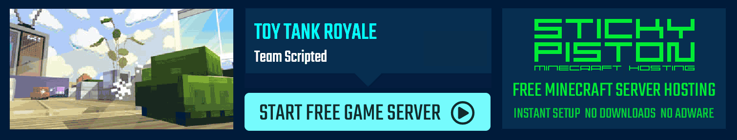 Play Toy Tank Royale on a Minecraft map game server