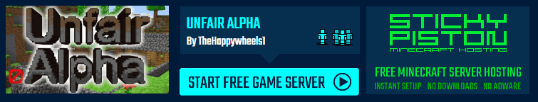 Play Unfair Alpha on a Minecraft Minigame server