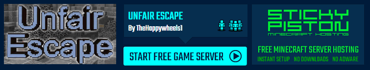 Play Unfair Escape on a Minecraft Minigame server