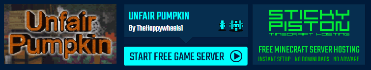Play Unfair Pumpkin on a Minecraft map game server