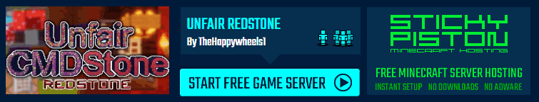 Play Unfair Redstone on a Minecraft map game server
